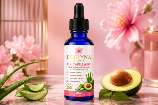 Huile Capillaire Nourrissante & Fortifiante – Edelyna Beauty | 60 ml