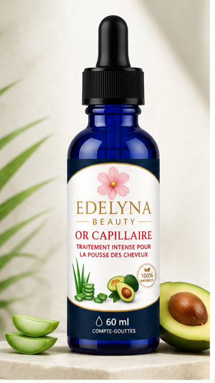 Huile Capillaire Nourrissante & Fortifiante – Edelyna Beauty | 60 ml