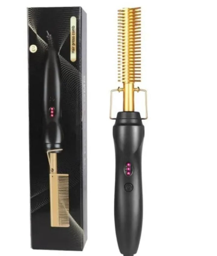 Peigne Chauffant Lissant Edelyna Beauty – Lissage Rapide & Résultat Professionnel